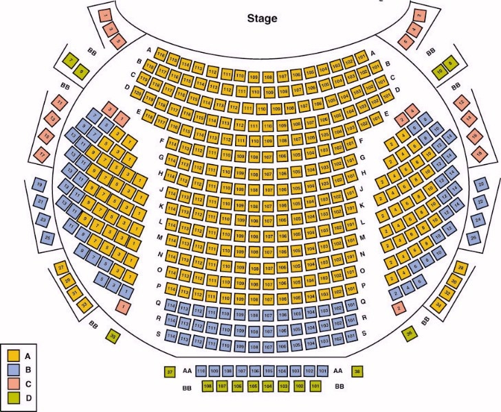 Microsoft Theater Seating Chart With Seat Numbers Two Birds Home